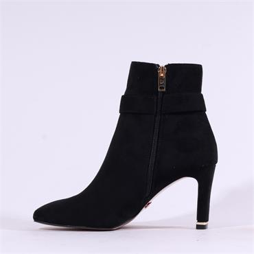 Una Healy Darlin Jewel Brooch Ankle Boot - Vinyl